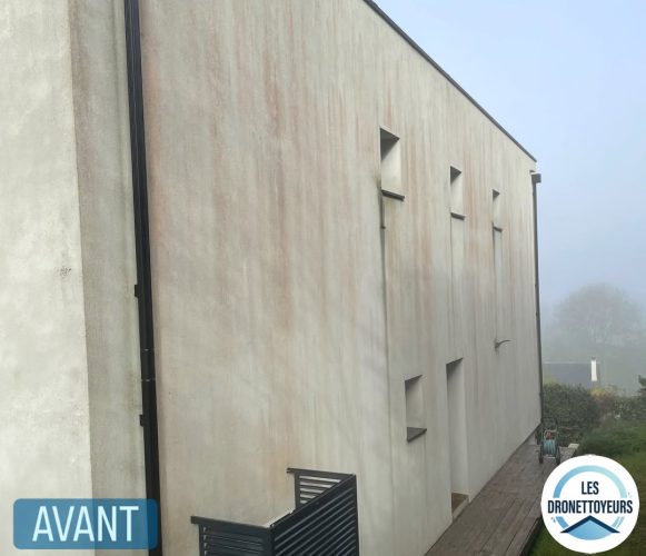 Façade latérale avant intervention – encrassement général, Chessy (77)